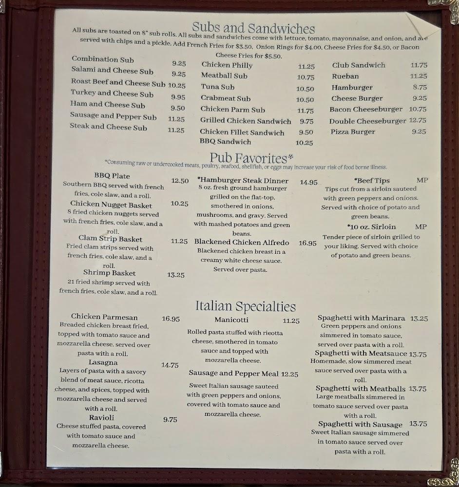 Pizza Pub - Clarksville, VA Menu image 2