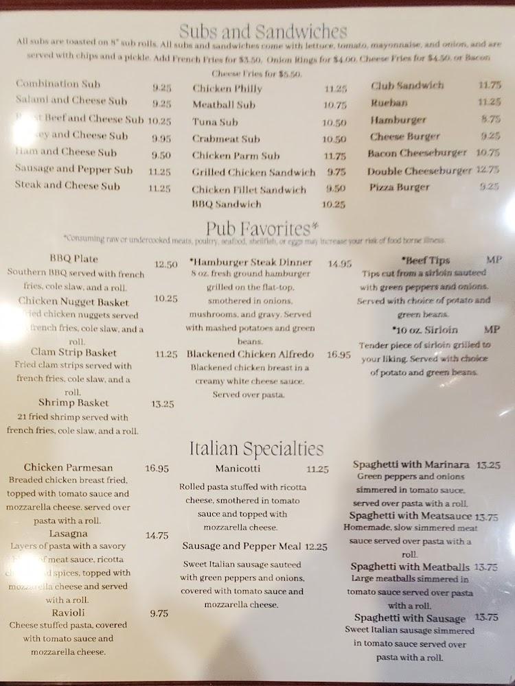 Pizza Pub - Clarksville, VA Menu image 4